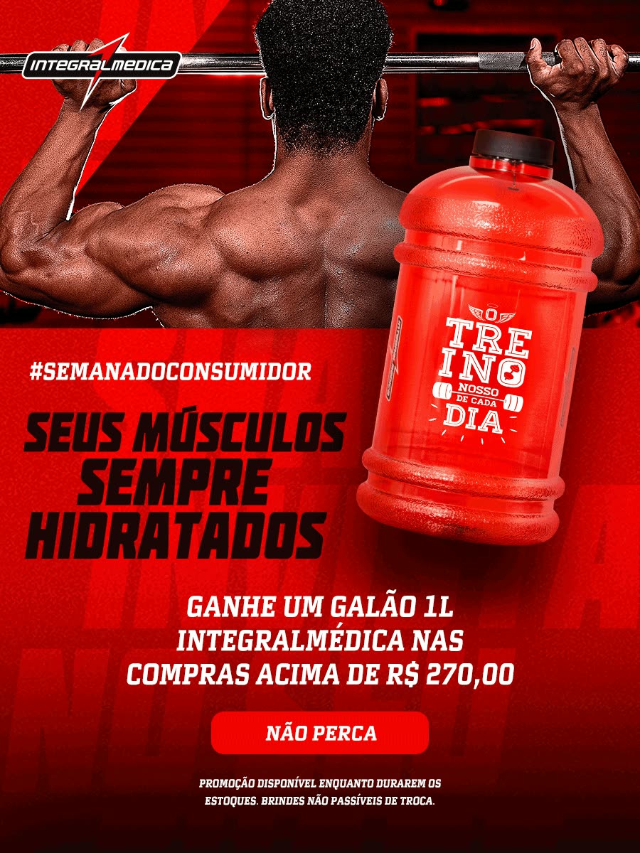 Peça da Semana do Consumidor com o galão de 1 litro como brinde nas compras acima de 270 reais.